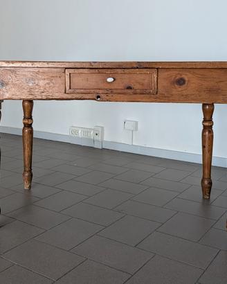 Antico Tavolo da lavoro fine '800 - Arte Povera Ru
