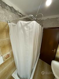 Tenda doccia con bastone