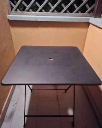 Tavolo da Esterno Pieghevole in Metallo
