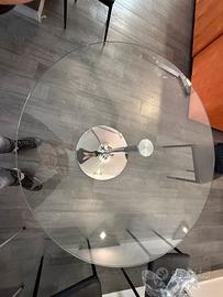 Tavole di vetro circolare