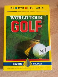 Game  msdos Olivetti Prodest PC1 World Tour Golf