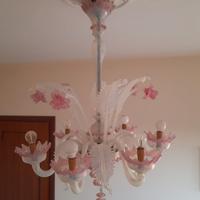 lampadario in vetro di Murano 