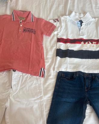 3 set corti bambino 5/6 anni -1 set lungo