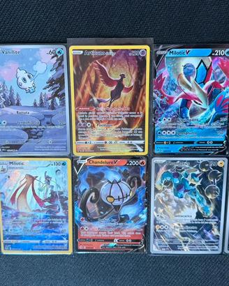 Lotto 10 Carte Pokemon Ultra Rare V