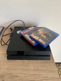 ps4 con alcuni giochi