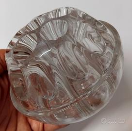 VECCHIO PORTA PENNE VETRO VINTAGE