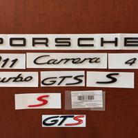 Scritte PORSCHE 911 Carrera 718 Boxster Cayman GTS