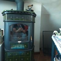 Stufa a legna Lincar Verde foresta