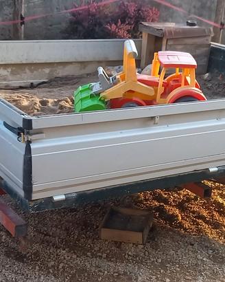 Sabbiera rimorchio cassone sponde ape tm