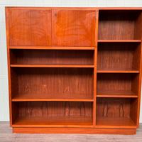 Libreria vintage anni 60 in teak in stile svedese