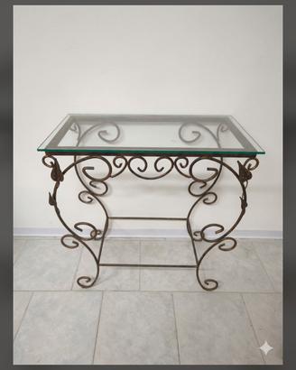 Splendido Set in Ferro Battuto – Tavolino/Consolle