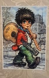 Cartolina Vintage "Les Mômes" non viaggiata 