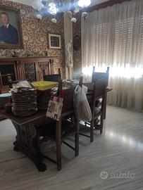 Tavolo sala anni 60 con 6 sedie