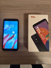 Smartphone Android TCL 403 black in garanzia
