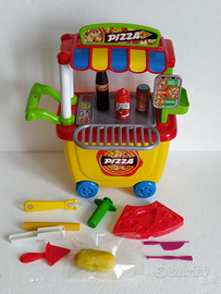 Playset Didò pongo carrello pizza gioco formine