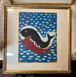 Giuseppe Migneco – Pesce / figura marina