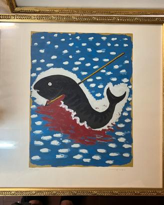 Giuseppe Migneco – Pesce / figura marina