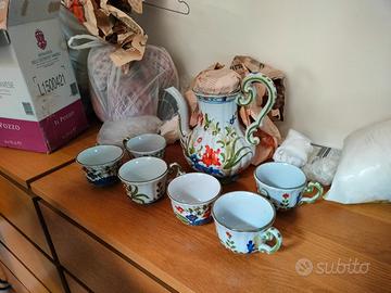 Servizio da té di Faenza, servizio da 6