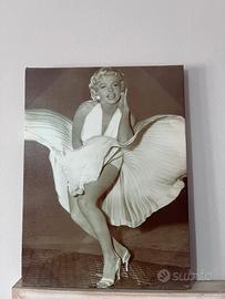 Quadro bianco e nero Marilyn Monroe