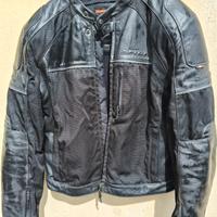 completo moto misto pelle