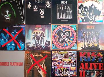 Collezione 13 Vinili gruppo rock Kiss