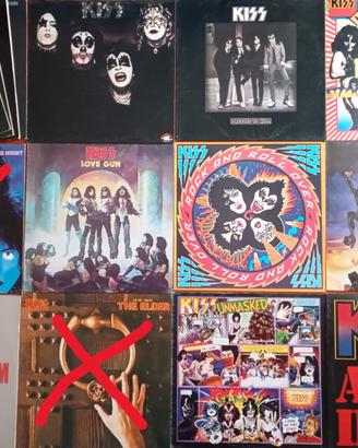 Collezione 13 Vinili gruppo rock Kiss