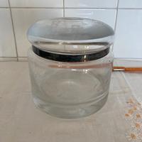 Biscottiera in vetro/cristallo lavorato a mano