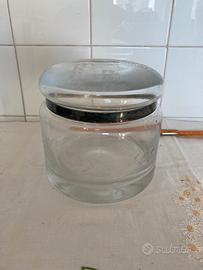 Biscottiera in vetro/cristallo lavorato a mano