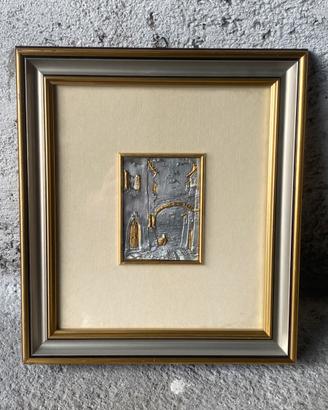 Placca GOLDEN Argento 925 con Punzoni Visibili