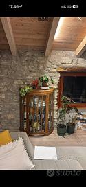 Vetrina Art Déco anni ’30 in legno e vetro
