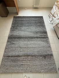 Tappeto moderno a pelo lungo grigio sfumato 290x20