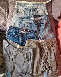 set 5 panataloni - jeans taglia 44-46-48