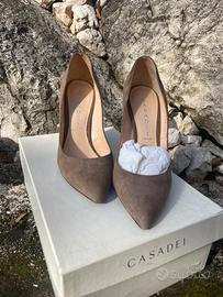 Casadei tacco in camoscio