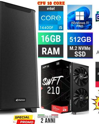 PC GAMING i5 16GB RAM SSD / RADEON RX7600 8GB W11P