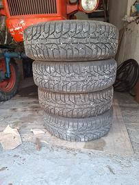 4 cerchi in ferro e 4 pneumatici inv. fiat panda