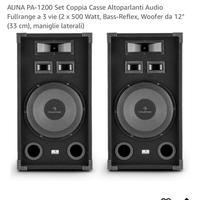 Coppia casse altoparlanti audio