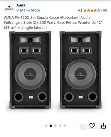Coppia casse altoparlanti audio