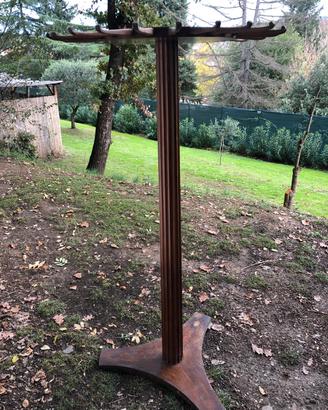 Attaccapanni vintage in legno massello