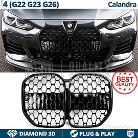 GRIGLIA per BMW Serie 4 G22 G23 G26 DiamondNera