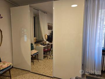 Armadio da camera bianco laccato 275x253x57