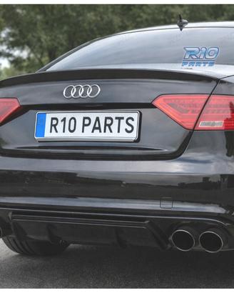 DIFFUSORE AUDI A5 B8 B81 COUPE CABRIO 11-16 LOOK R