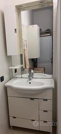 Mobile bagno 75cm specchio luci e pensile