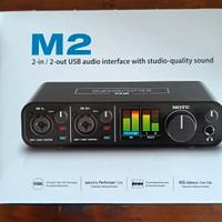 Scheda Audio MOTU  M2 NUOVA, accesa 1 volta x test
