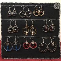 Orecchini in alluminio e Swarovski 