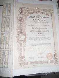Cartella cassa di risparmio di bologna