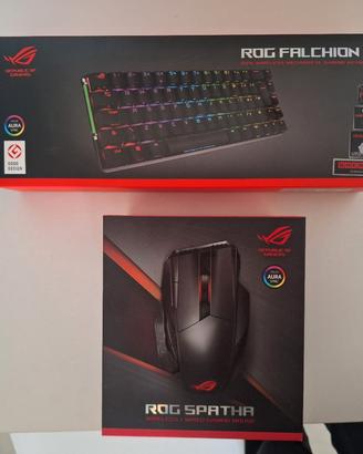 mouse, tastiera e tappetino rog asus