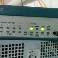 Router Cisco 1801 K9 ADSL ISDN 8 porte switch