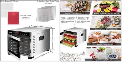 Essiccatore Frutta e Verdura - MiMiya 650 Watt