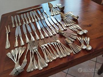Set Posate Vintage 12 Alpacca Universal 98 pz