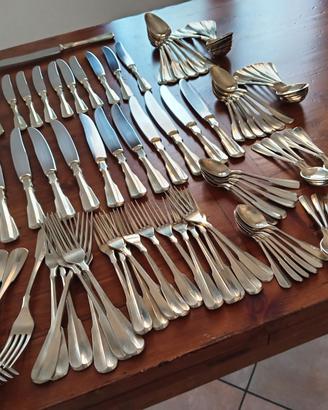 Set Posate Vintage 12 Alpacca Universal 98 pz